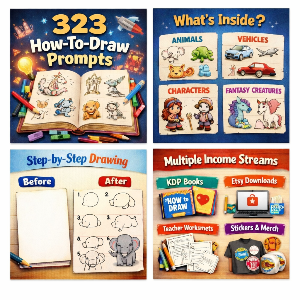 323 How-To-Draw Prompts