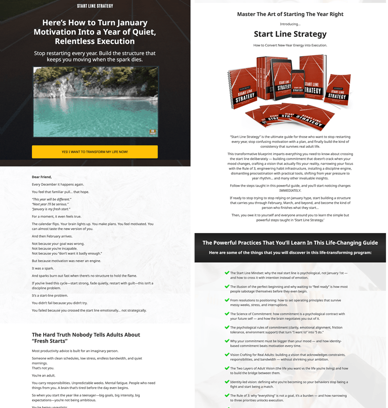 (PLR) Start Line Strategy