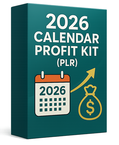 2026 Calendar Profit Kit w/ Unrestricted PLR